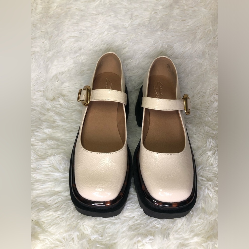 Circus by Sam Edelman Cream Platform Mary Jane Shoes NWOT 9.5 - Picture 6 of 14